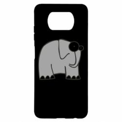 Чехол для Xiaomi Poco X3 удивленный слон - PrintSalon