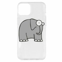 Чехол для iPhone 14 Plus удивленный слон - PrintSalon