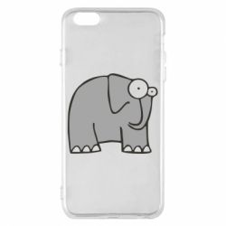 Чехол для iPhone 6 Plus/6S Plus удивленный слон - PrintSalon