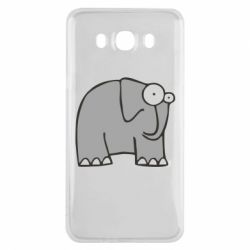 Чехол для Samsung J7 2016 удивленный слон - PrintSalon