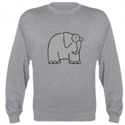 Cвитшот удивленный слон - PrintSalon