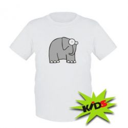 Детская футболка удивленный слон - PrintSalon