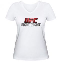 Жіноча футболка з V-подібним вирізом UFC Fight Night - PrintSalon
