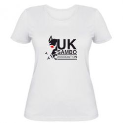 Женская футболка UK Sambo Association - PrintSalon