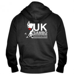 Мужское худи на молнии UK Sambo Association - PrintSalon