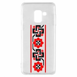 Чехол для Samsung A8 2018 Украiiнський орнамент