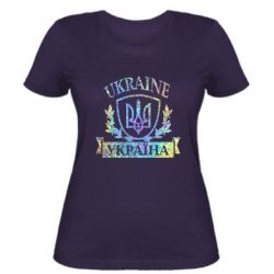 Женская футболка Украина ненька Голограмма - PrintSalon
