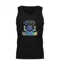 Мужская майка Украина ненька Голограмма - PrintSalon