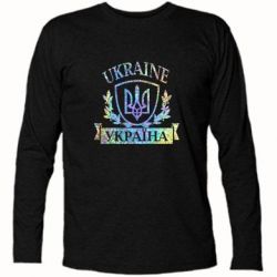 Футболка с длинным рукавом Украина ненька Голограмма - PrintSalon