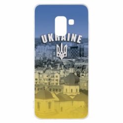 Чохол для Samsung A8 2018 Ukraine and the coat of arms - PrintSalon