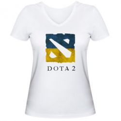 Жіноча футболка з V-подібним вирізом Ukraine Dota Team - PrintSalon