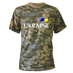 Камуфляжна футболка FLAG UKRAINE - PrintSalon