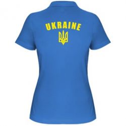 Женское поло Ukraine + герб
