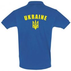 Мужское поло Ukraine + герб