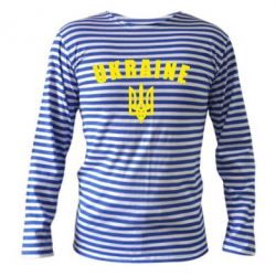 Тельняшка с длинным рукавом Ukraine + герб