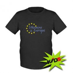 Детская футболка Ukraine in Europe