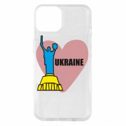Чехол для iPhone 14 Ukraine in heart - PrintSalon