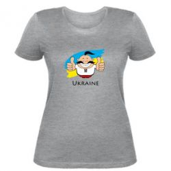 Женская футболка Ukraine kozak - PrintSalon