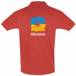 Мужская футболка поло Ukraine квадратний прапор-PrintSalon Мужская футболка поло Ukraine квадратний прапор