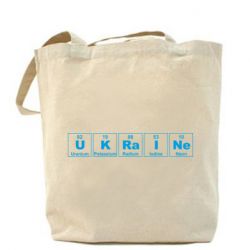 Эко-сумка UKRAINE (Таблица Менделеева) - PrintSalon