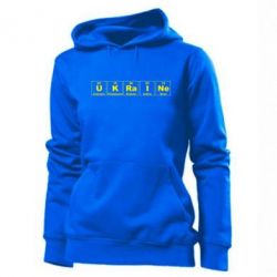 Женское худи UKRAINE (Таблица Менделеева) - PrintSalon
