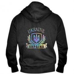 Чоловіче худі на блискавці Ukraine Україна Голограма - PrintSalon