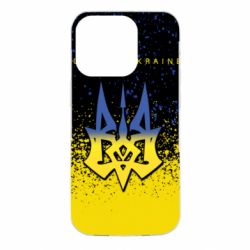 Чохол для iPhone 14 Pro Ukraine, yellow blue - PrintSalon