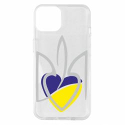 Чехол для iPhone 14 Ukrainian heart - PrintSalon