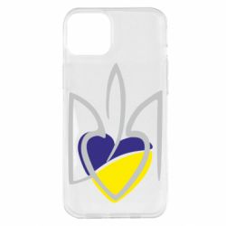 Чехол для iPhone 14 Plus Ukrainian heart - PrintSalon