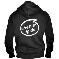 Мужское худи на молнии Ukrainian inside - PrintSalon