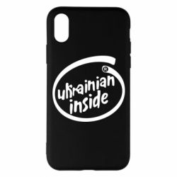 Чехол для iPhone X/Xs Ukrainian inside - PrintSalon