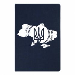 Блокнот з принтом Ukrainian Map - PrintSalon