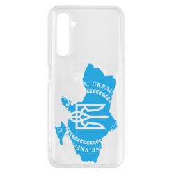 Чохол для Realme 6 Ukrainian Map - PrintSalon