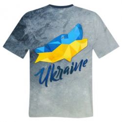 Чоловіча футболка 3D Ukrainian wolf