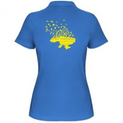 Женское поло Українські птахи - PrintSalon