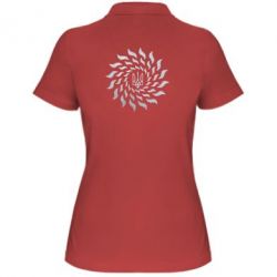 Женское поло Украинский герб-солнце Голограмма