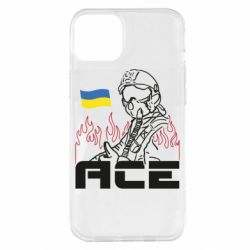 Чехол для iPhone 14 Plus Украинский летчик - PrintSalon