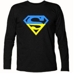 Футболка с длинным рукавом Український Superman - PrintSalon