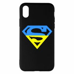 Чехол для iPhone X/Xs Український Superman - PrintSalon