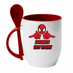 Чашка з ложкою Ultimate Web Throw - PrintSalon