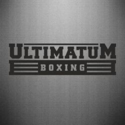 Наклейка Ultimatum Boxing - PrintSalon