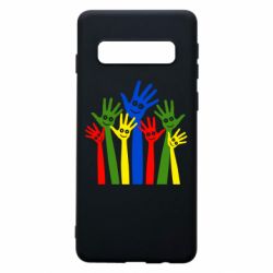 Чехол для Samsung S10 Улыбки на руках - PrintSalon