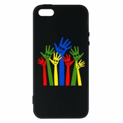 Чехол для iPhone5/5S/SE Улыбки на руках - PrintSalon