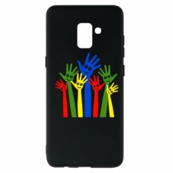 Чехол для Samsung A8+ 2018 Улыбки на руках - PrintSalon