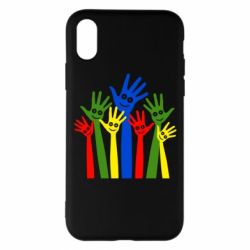Чехол для iPhone X/Xs Улыбки на руках - PrintSalon