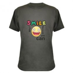 Камуфляжная футболка Улыбнись. Ты можешь. - PrintSalon