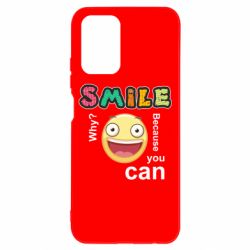 Чехол для Xiaomi Redmi Note 10 Улыбнись. Ты можешь. - PrintSalon