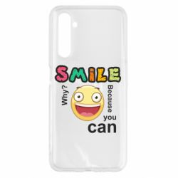 Чехол для Realme 6 Улыбнись. Ты можешь. - PrintSalon