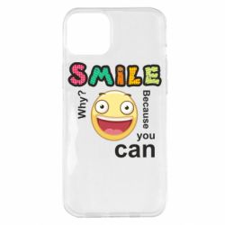 Чехол для iPhone 14 Plus Улыбнись. Ты можешь. - PrintSalon