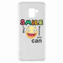 Чехол для Samsung A8+ 2018 Улыбнись. Ты можешь. - PrintSalon